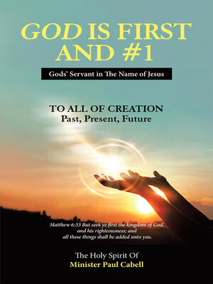 cover image of God Is First and #1